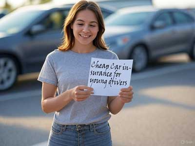 young one with a insurance paper on hand