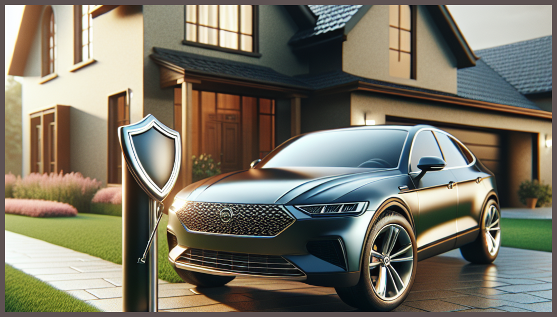 A minimalistic view of a compass and insurance documents