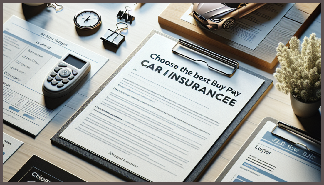 A simple car insurance icon with calculating tools and a vehicle.