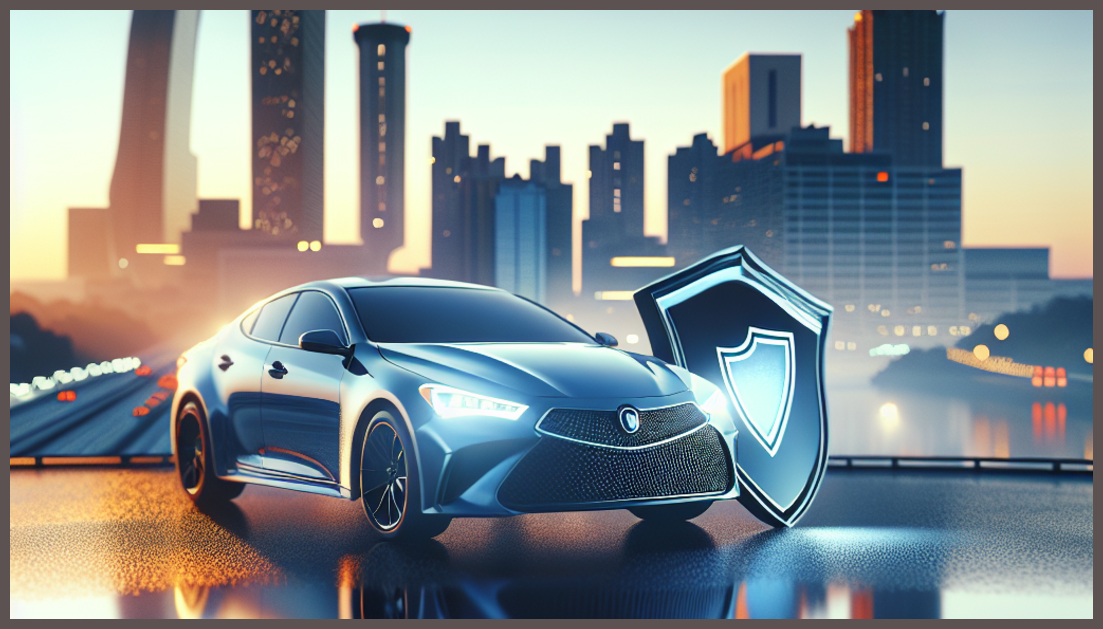 Minimalistic representation of car insurance in Georgia.